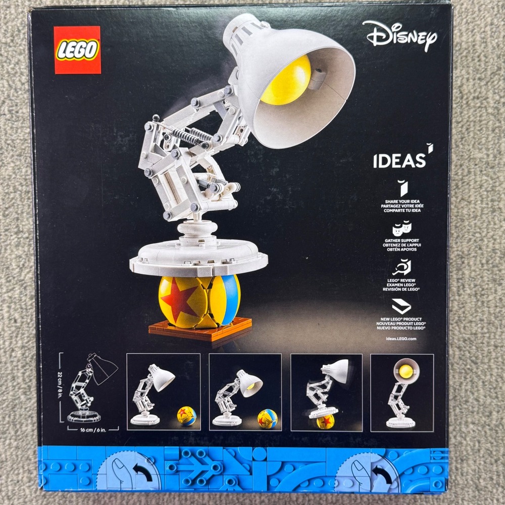 LEGO‎ Ideas 21357 Disney Pixar Luxo Jr. Lamp & Ball Articulated NEW SEALED